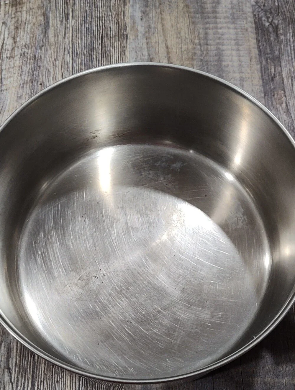 Vintage Revere Ware 1801 Stainless Steel 4 1/2 Quart Stock Pot With Lid Made USA